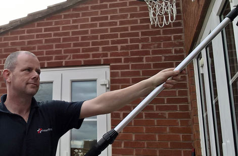 pure water window cleaning gutter clearance